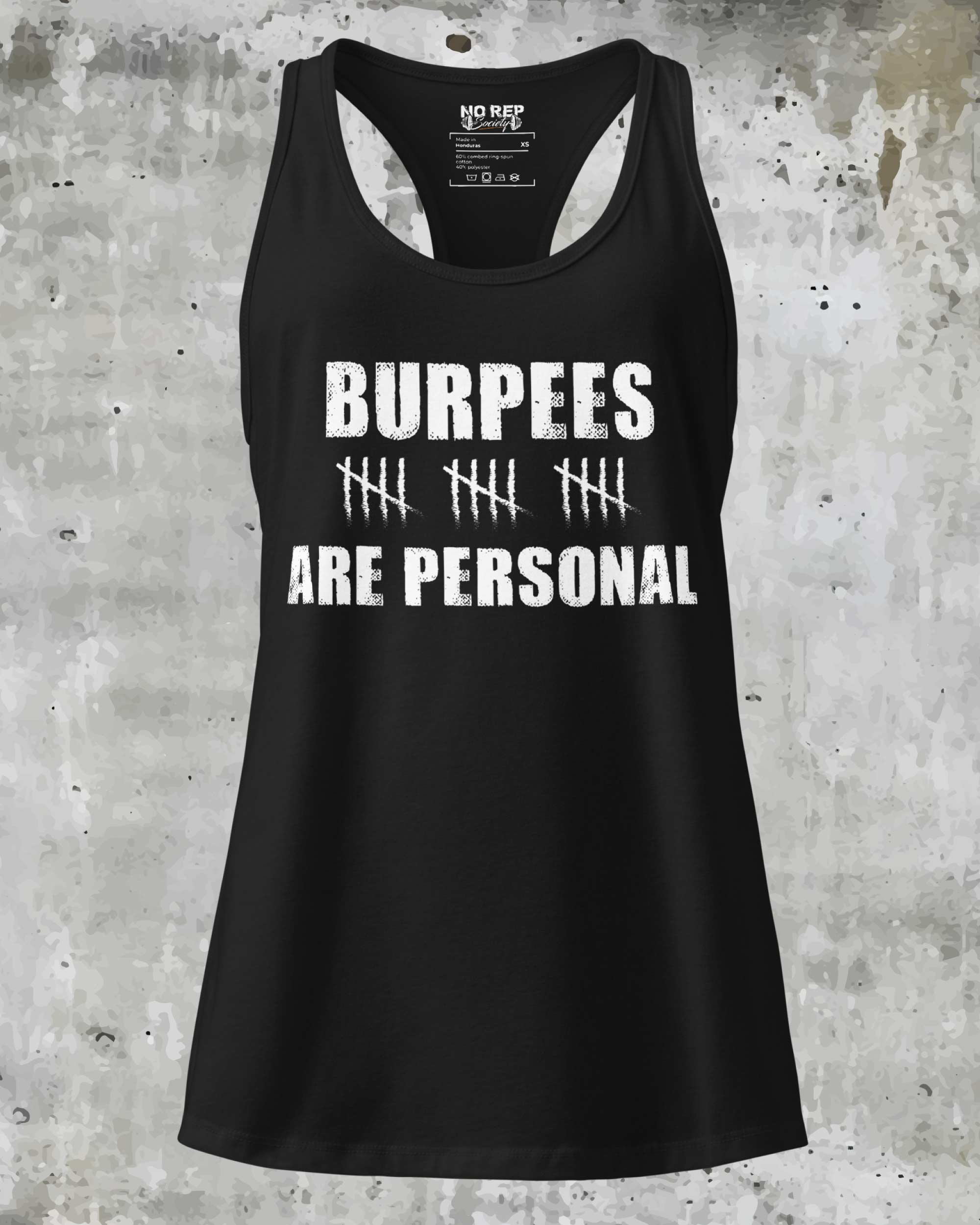 Burpees Are Personal Tank | Women’s Racerback Gym Tank