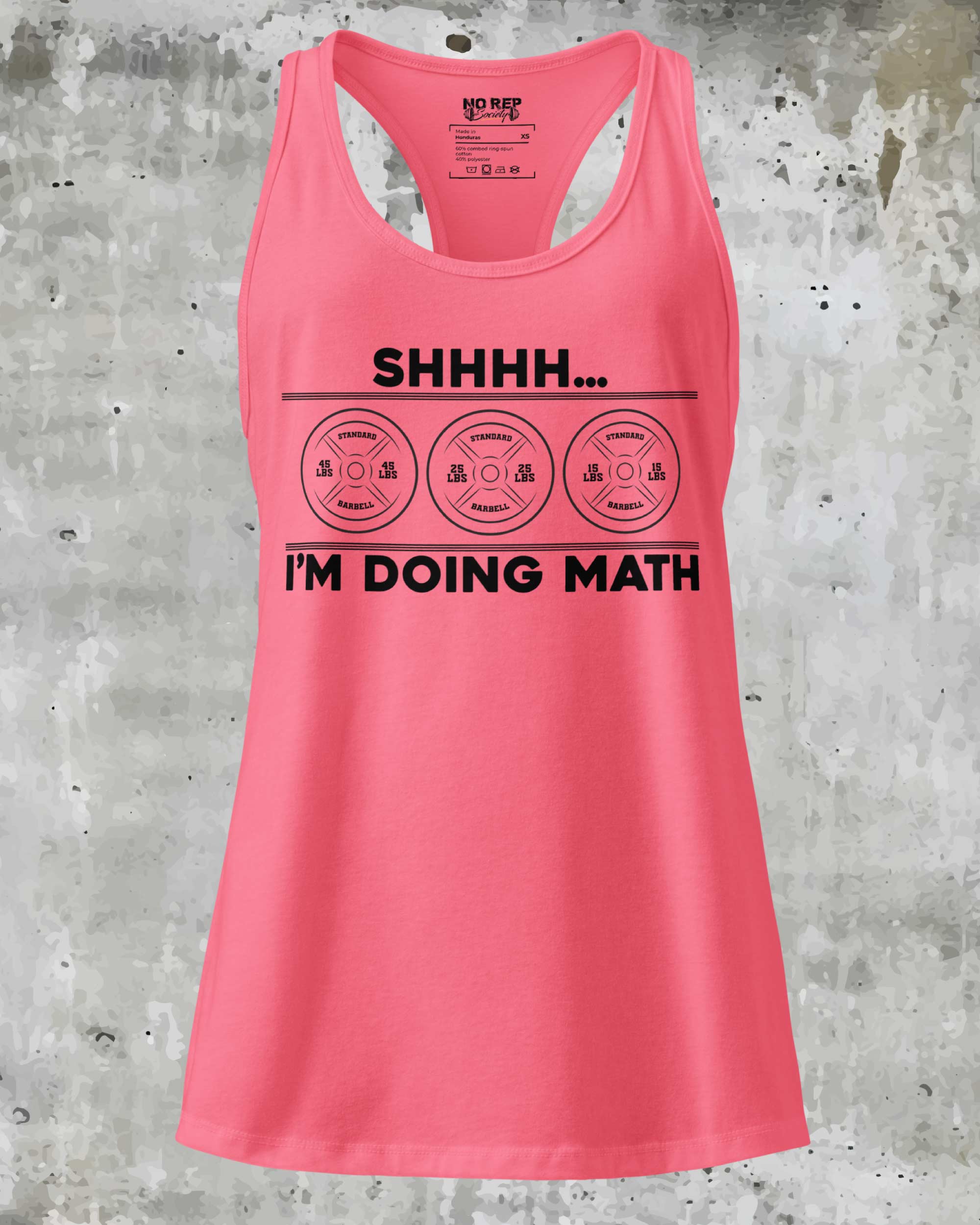 Shhh I’m Doing Math Tank | Women’s Racerback Gym Tank
