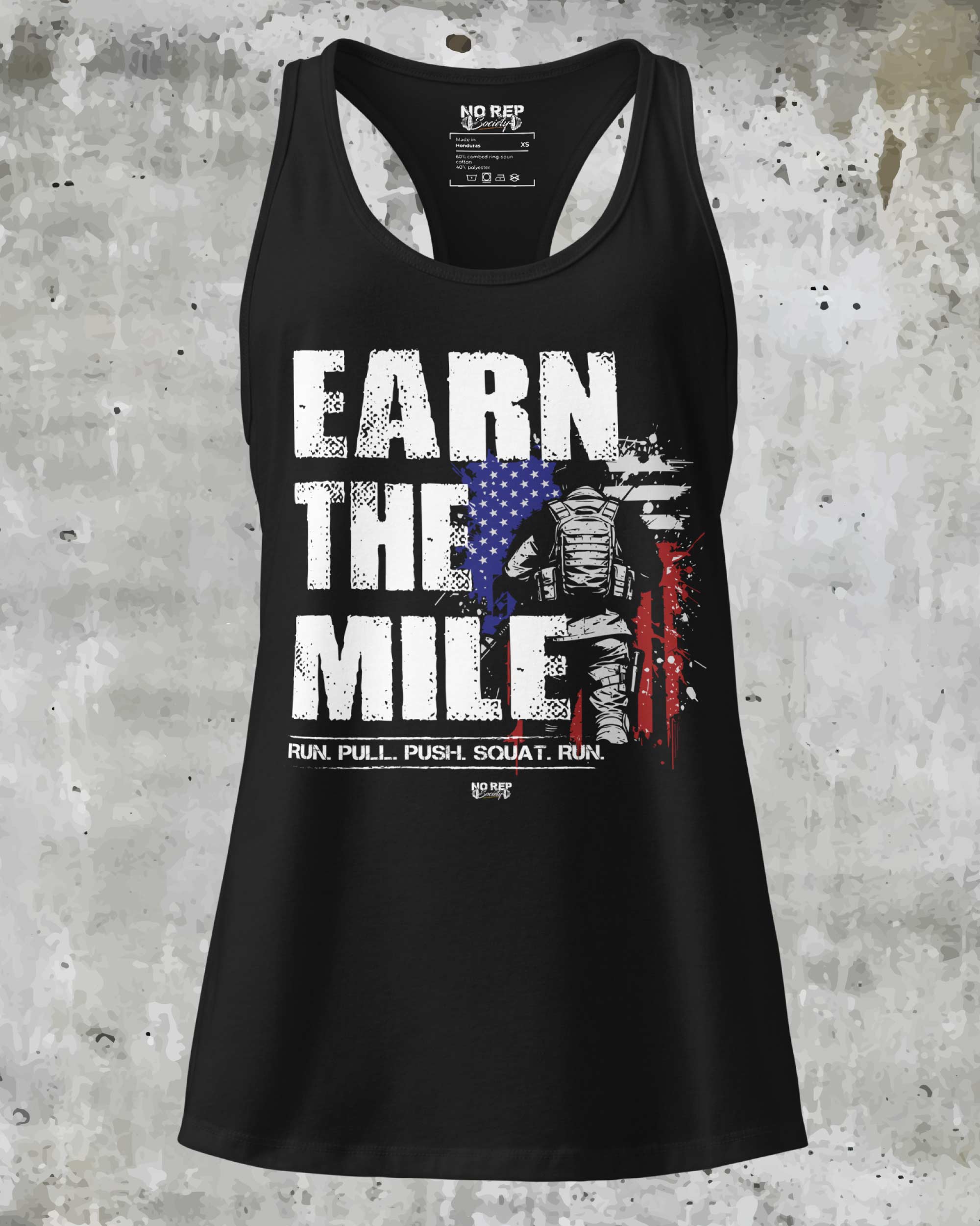 Earn the Mile Tank | Women’s Racerback Gym Tank