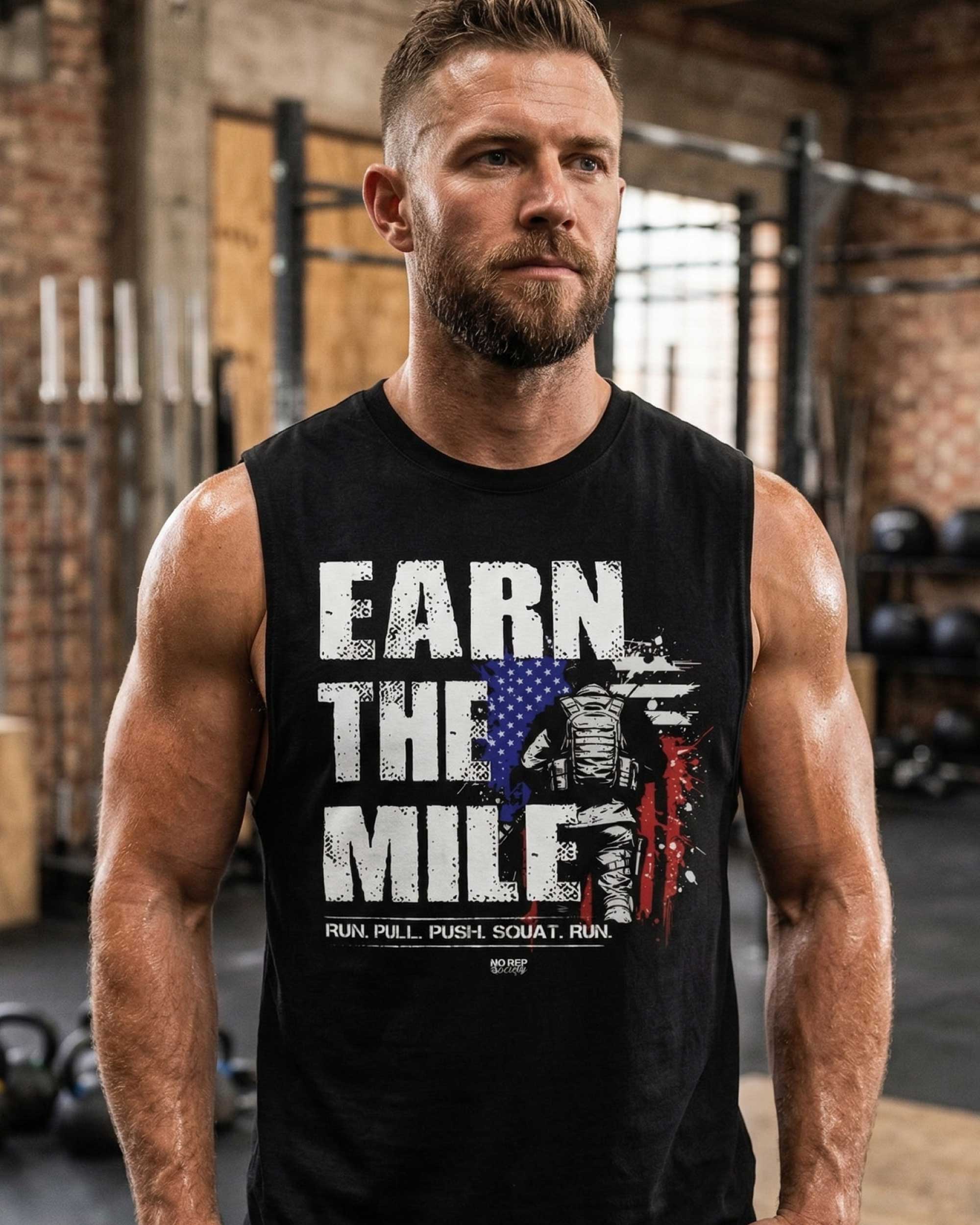 Earn the Mile Tank | Men’s Murph Workout Shirt